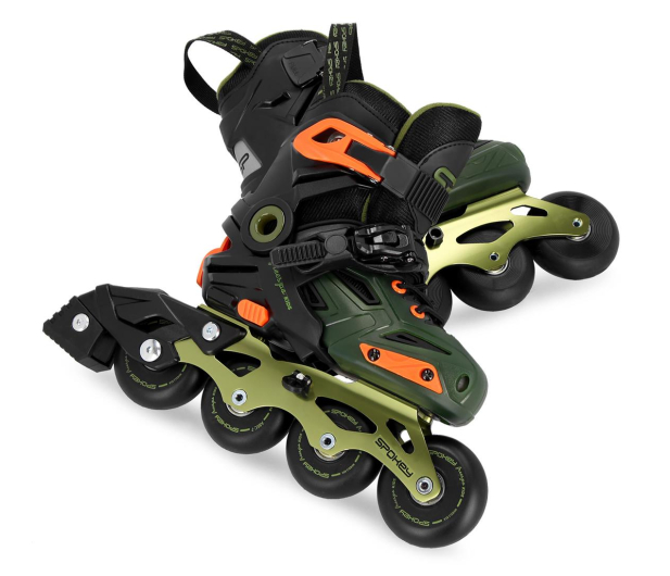 SPOKEY Łyżworolki Freespo Kids zielone (rozmiar 35-38) - 1038608 - zdjęcie 7